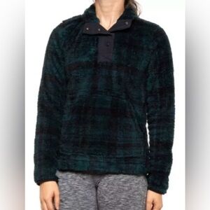 Eddie Bauer M Green Plaid Pullover Sweater